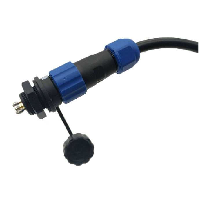 3PIN Metal Head Extension Cord Male and Female Plug Adapter